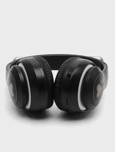 Беспроводные Bluetooth наушники кошачьи ушки CAT STN-28 с микрофоном и LED RGB подсветкой черные - фото 6