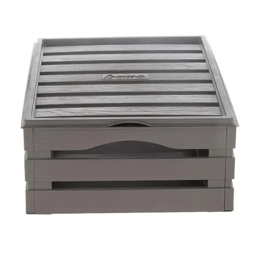 Ящик для хранения Tina Box с крышкой 41x31x15h серо-бежевый - фото 2