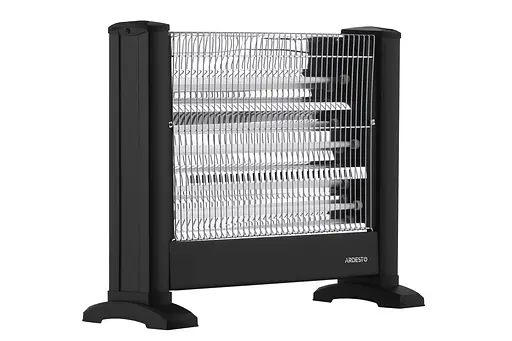 Обогреватель Ardesto инфракрасный кварцевый, 15м2, 1650Вт, мех. управление, напольный, черный - фото 7