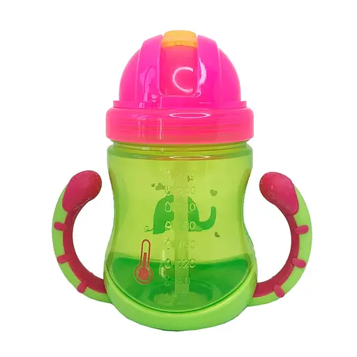 Поільник дитячий з трубочкою Неон MGZ-0300(Lime) 270 мл - фото 3