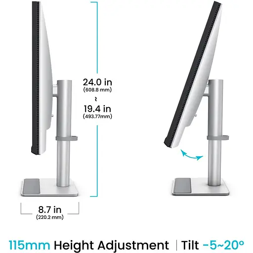 Монитор 31.5" BenQ MA320U Silver UHD IPS 60Hz (9H.LMXLB.QBE) - фото 9