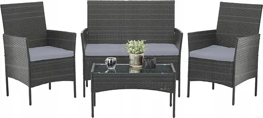 Набір садових меблів GardenLine Reno Grey - фото 1