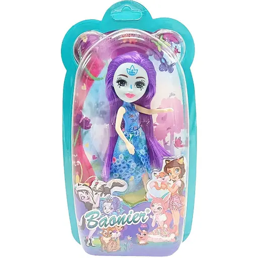 Дитяча іграшкова Лялька Baobier Bambi JJ8572-22 Violet 15 см шарнірна - фото 1