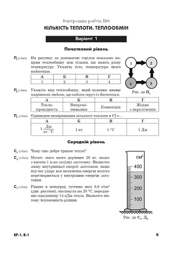 Фізика. Збірник тематичних самостійних та контрольних робіт. 8 клас - фото 5