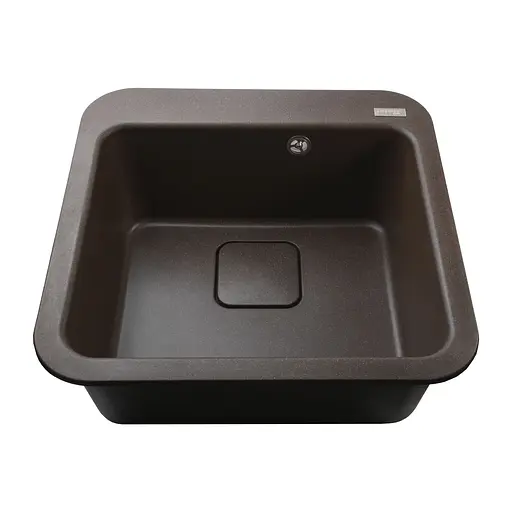 Гранітна мийка Globus Lux Barbora коричневий 510x510мм-А0006 000009833, Коричневий - фото 2