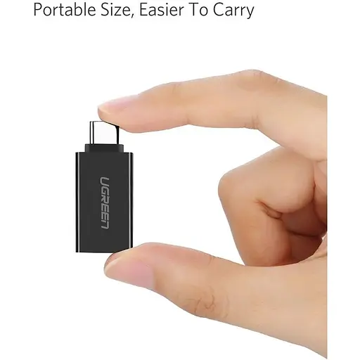 Перехідник Ugreen USB-C to USB 3.0 OTG Black (US173/30155) [72727] - фото 2
