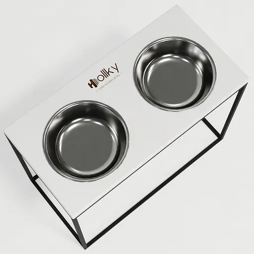 Hollky Base XL40 — миски на підставці для великих собак (2 × 1,8 л, висота 40 см) - фото 3