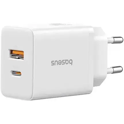 Зарядний пристрій Baseus Cube Fast Charger C+U 20 W EU Cluster P10111403213-00 Білий - фото 1