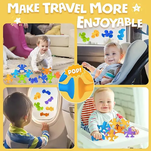 Дитячі іграшки для ванни у віці 1-3 років з присоскою без отвору - фото 2