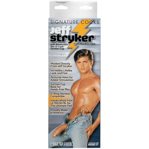 Фалоімітатор Doc Johnson Jeff Stryker White 24 см тілесний - фото 6