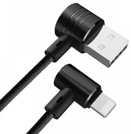 Кабель Baseus USB Lightning угловой CALTX-A01, 120 см - фото 1
