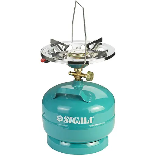 Комплект газовий Sigma кемпінг з п’єзопідпалом Comfort 5 л (2903111) - фото 1