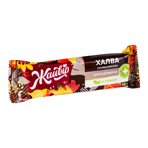 Халва соняшникова Жайвір глазурована на фруктозі 68 г (903607) - фото 3