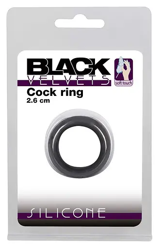 Эрекционное кольцо Black Velvets Cock Ring 2.6 см черный - фото 2