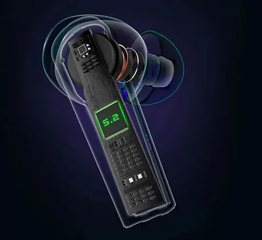 Навушники бездротові ігрові Black Shark Lucifer T2 чорні із зеленим - фото 5