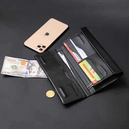 Чоловіча шкіряна барсетка GRANDE PELLE 10х20,3х3 см acs0016100 - фото 9