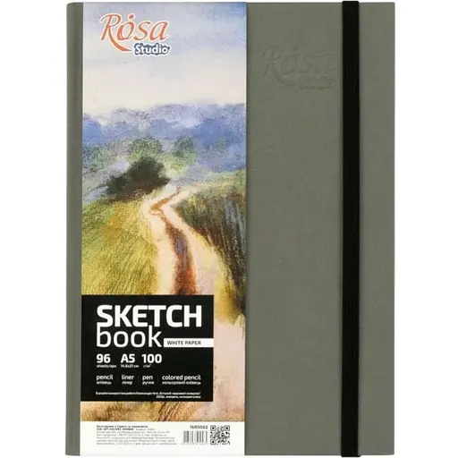 Блокнот Rosa Studio 100г/м2 96л серый - фото 1