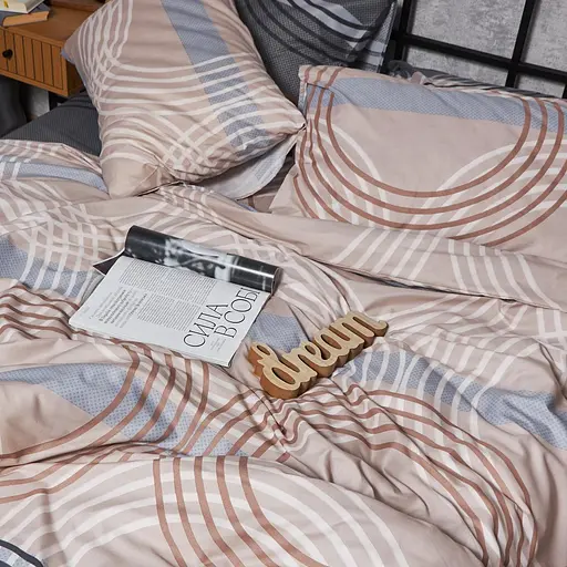 Комплект постельного белья Moon&Star Микросатин Premium Free Spirit King Size 220x240 наволочки 4х70х70 - фото 3