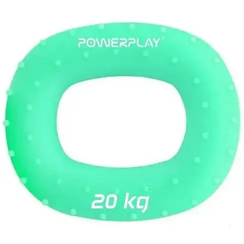 Еспандер кістьовий PowerPlay силіконовий PP-4337 Hand Grip Medium 20 кг Зелений (PP_4337_Green_20kg) - фото 1
