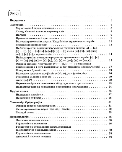 Українська мова. Усі основні правила. 5-11 класи - фото 3