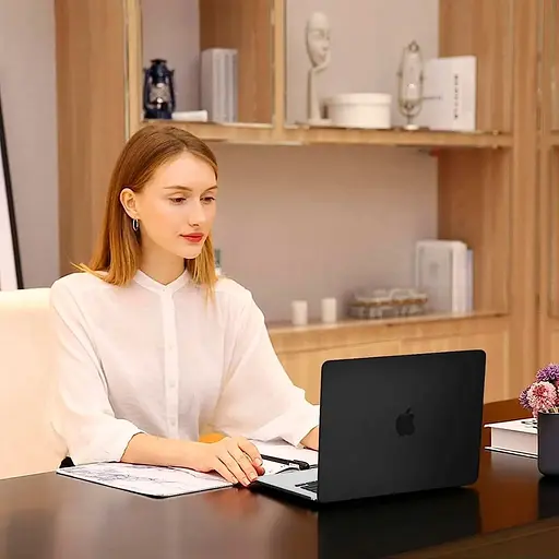 Пластиковая накладка (верх и низ) Hardshell Case для Apple MacBook Air 15.3" M2 A2941 2023 Matte Black [98200] - фото 4