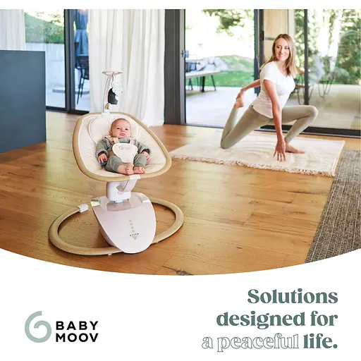 Шезлонг-гойдалка Babymoov Swoon Hoop Sand (A055022) - фото 15