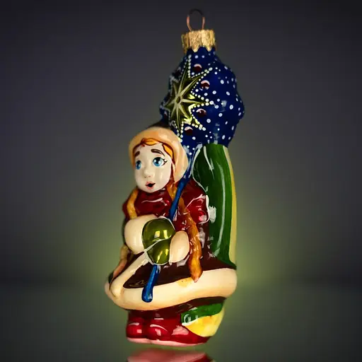 Ялинкова прикраса Різдвяні історії Різдвяна колядниця скло (4820001064360) - фото 2