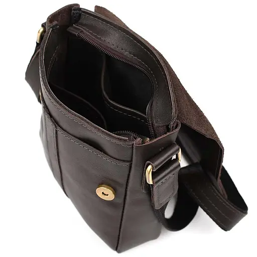 Шкіряна чоловіча сумка через плече LIMARY 22х18х5 см nsa0001262 - фото 6