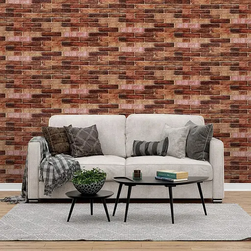 Самоклеящаяся 3D панель под коричневый катеринославский кирпич 3080x700x3мм SW-00001768 - фото 6