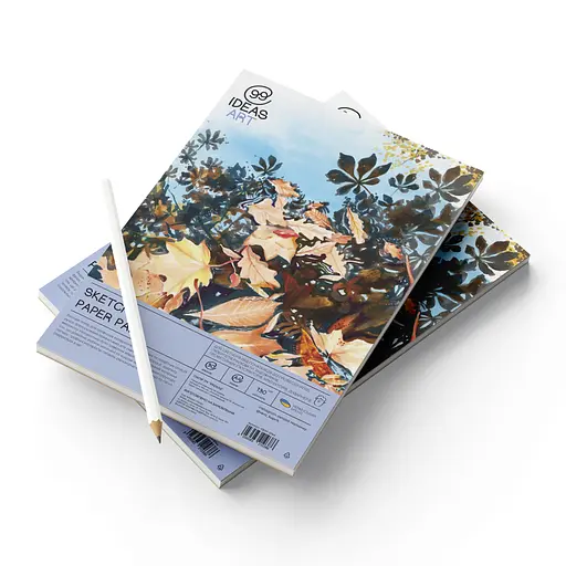 Альбом-склейка для скетчина А4 "Sketch Pad" 30 листов (130 г/м2), белая бумага, 99IDEA9-SPA4 - фото 2