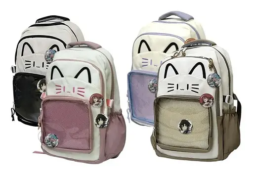 Рюкзак подростковый Котенок, 45x31x13 см, 3 отделения, с прозрачным карманом, 2511 (в ассортименте) - фото 9