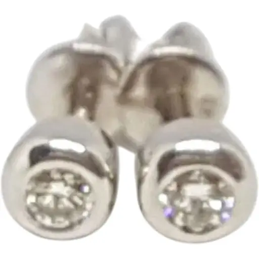 Золоті сережки-пуссети Кристал Плюс з діамантами. Артикул 202287