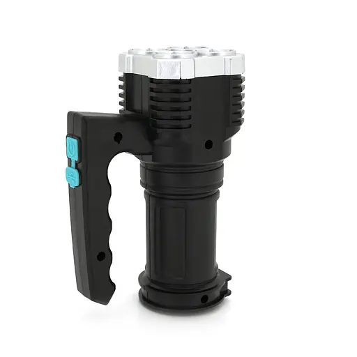 Ліхтар пошуковий Portable Lamp YT-81043, 4LED T6+COB, 5W, 3+1 режим, 1200mah, Black, IP40, USB кабель, 140х70х90мм, BOX - фото 4