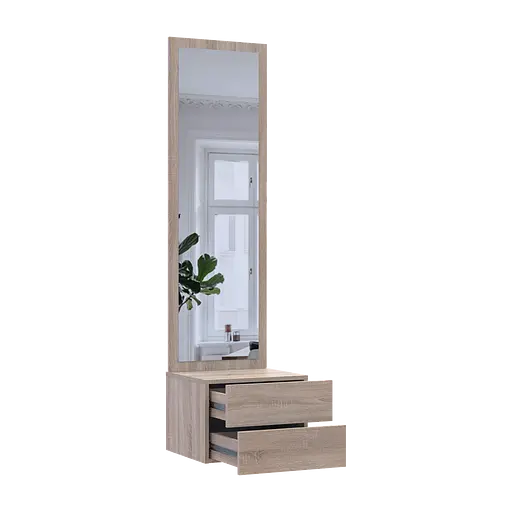 Тумба з дзеркалом Doros Сола Дуб сонома ДСП / дзеркало 45х40х168.6 (44900345) - фото 5