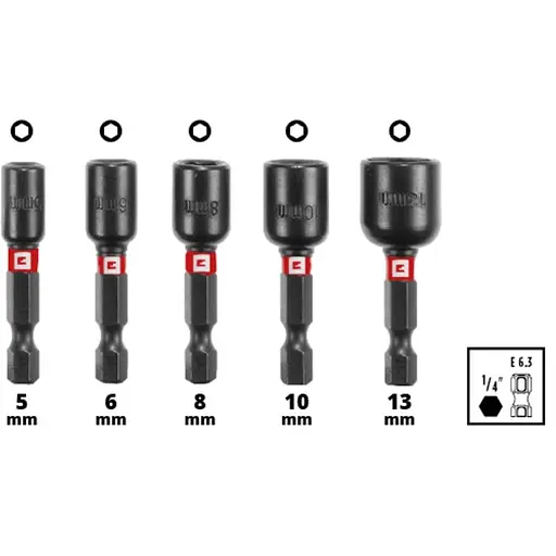 Набор ударных бит и сверл по металлу Einhell M-Case 39 шт. (108773) - фото 10