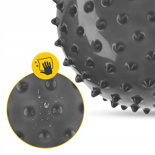 М'яч для пілатесу, йоги, реабілітації 4FIZJO 20 см (масажний) Black (P-5905973402330) - фото 6