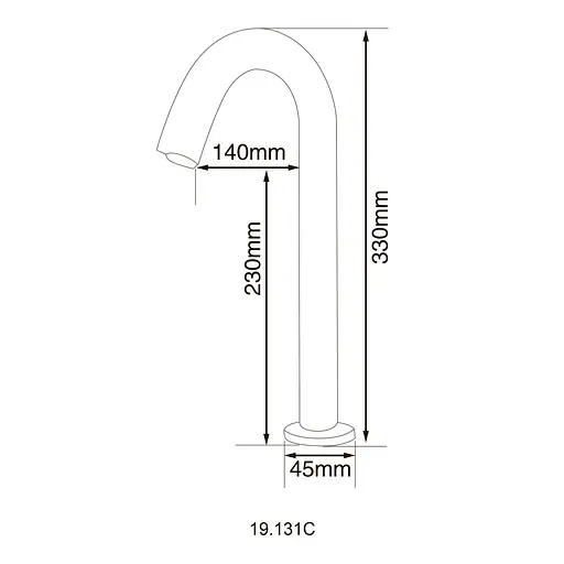 Змішувач сенсорний для умивальника HOTEC 19.131C-DC/AC - фото 2