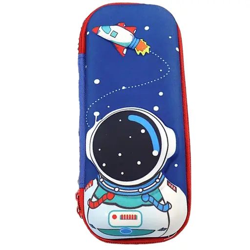 Пенал жесткий объемный Spaceman, 21x8x3 см, 0927P (в ассортименте)