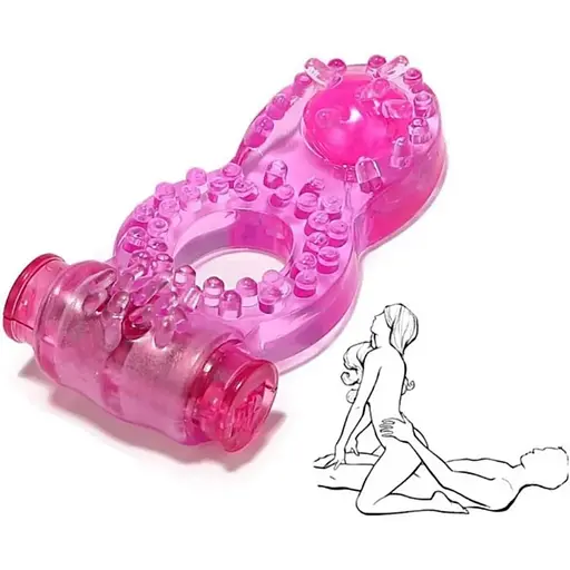 Вібро-кільце Passion з язичком рожеве (4821002030026) - фото 2