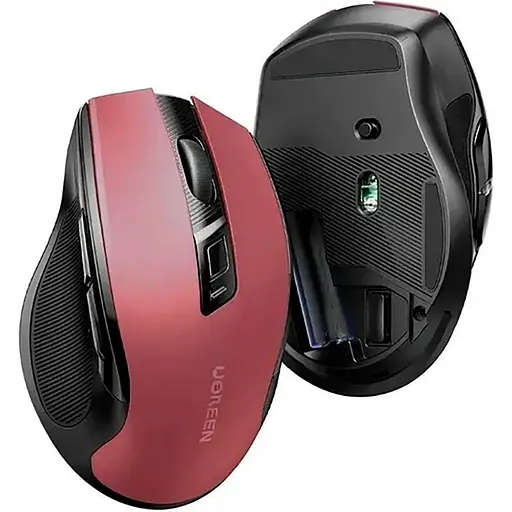 Миша Ugreen MU006 Ergonomic Red (25752) [128620] - фото 3