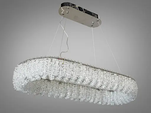 Подвесная люстра 505-L800x350CH хром хрусталь 40Вт LED - фото 3