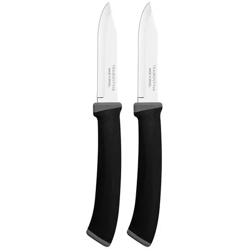 Набор ножей для овощей Tramontina Felice 76 мм 2 шт. Black (23490/203)