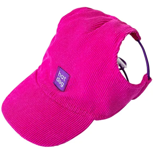 Кепка Hat-Dog 5/XL вельвет малинова з регульованою затяжкою 364