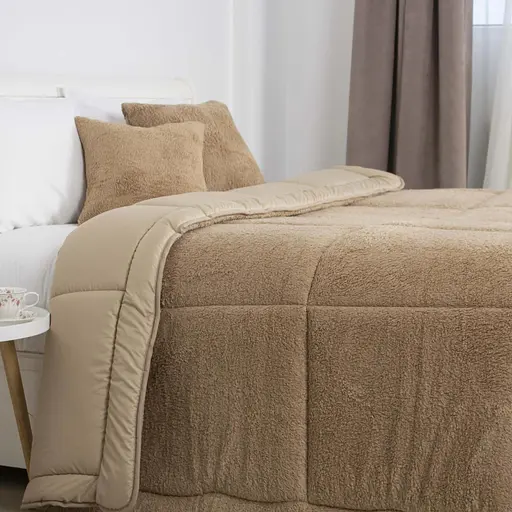 Одеяло ТЕП Teddy 180x210 см золотой беж (1-05208_35053) - фото 1