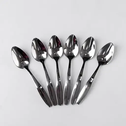 Набор чайных ложек Yiwu 6 штук из нержавеющей стали 14.5 см серебристый ложки чайные посуда нержавейка десерт кофе HP-16978-15 - фото 1