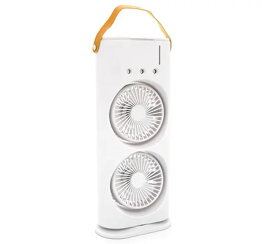 Портативный вентилятор Voltronic T1818, увлажнение, подсветка, Air Cooler Fan White