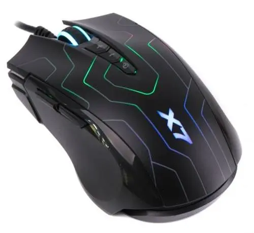 Миша A4Tech X89 Game Oscar Neon mouse Black, Optical, USB, 2400 dpi, Gaming X7, кабель 1,8 м (MAZE)