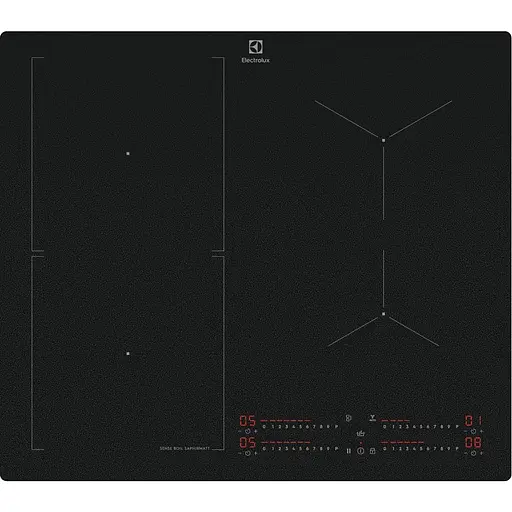 Варочная поверхность Electrolux индукционная 60 см расширенная зона датчик кипения Hob2Hood черный матовый