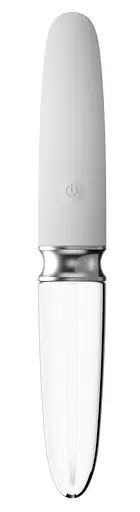 Вібратор Liaison Straight LED 17.7 см білий - фото 3