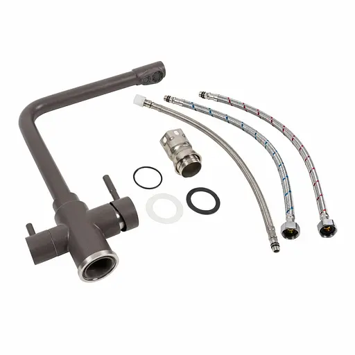 Смеситель для кухни под осмос Platinum KT 8201 (8626) Гренадин Черный - фото 2